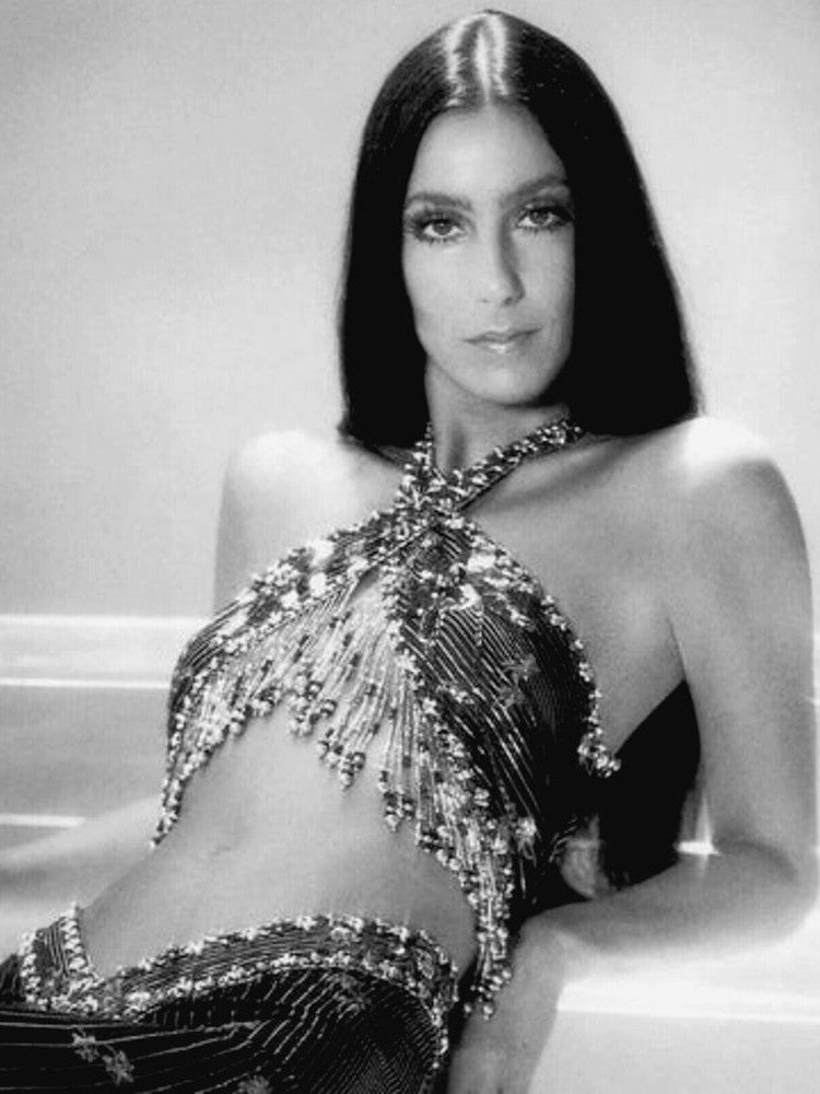 Cher 8.5 x 11 Candid Black & White Photograph Art Print Photo Collectibles:Photographic Images:Photographs Style Your Walls